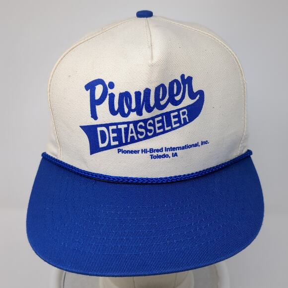 Pioneer Detasseler Snapback Cap Multicolor One Size Adjustable Rope Mohr's - Picture 2 of 10